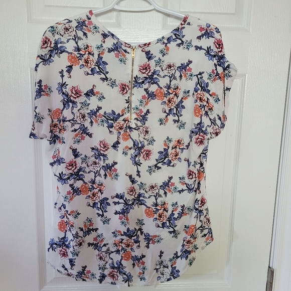 NWT - M - Bongo - cap short sleeve Floral shirt - Picture 7 of 10